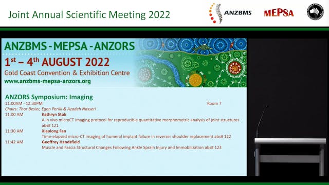 ANZORS Symposium Imaging Aug 4 11.00 am