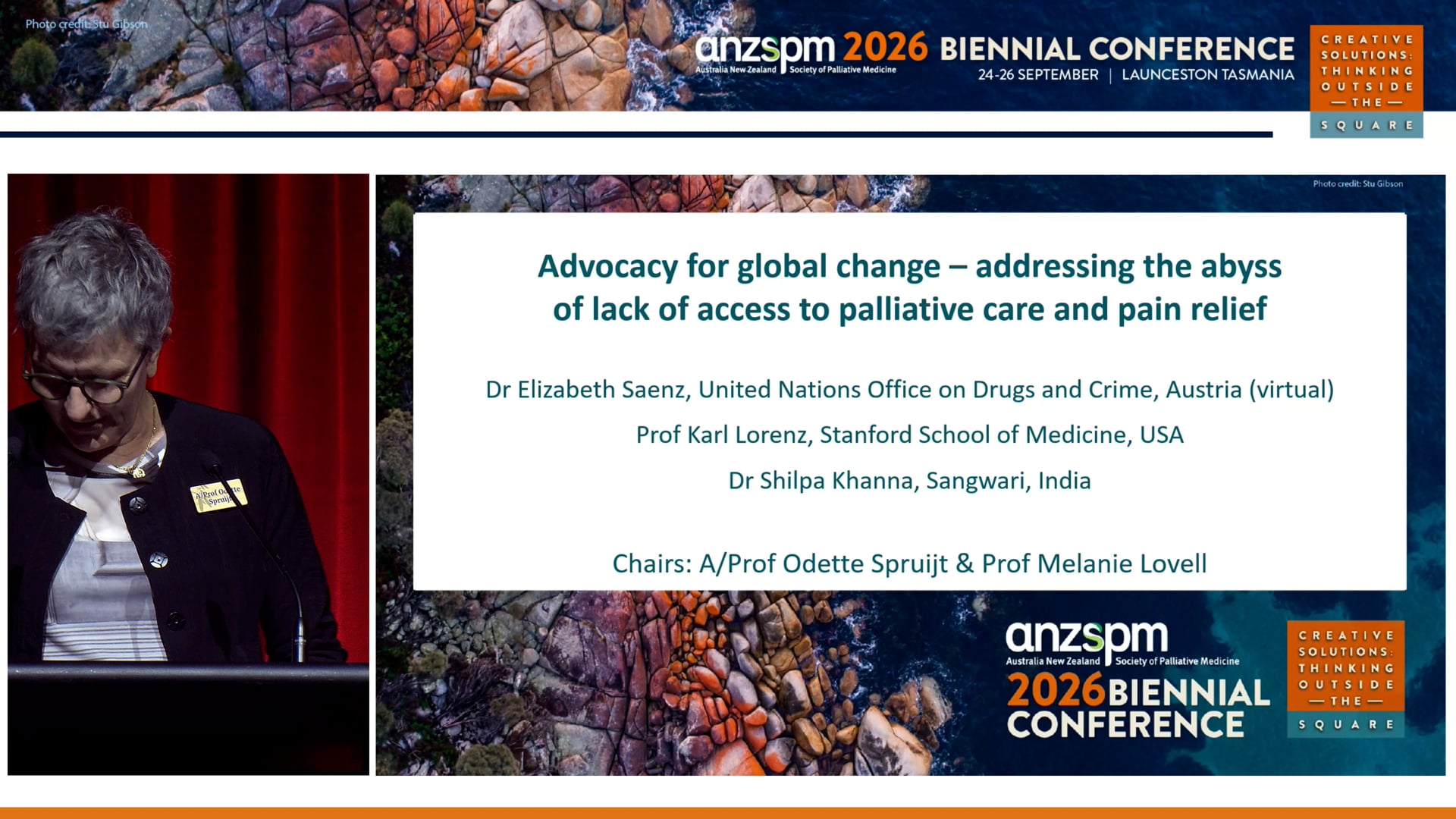 Advocacy for global change – addressing the abyss of lack of access to palliative care and pain relief Dr Elizabeth Saenz, United Nations Office on Drugs and Crime, Austria