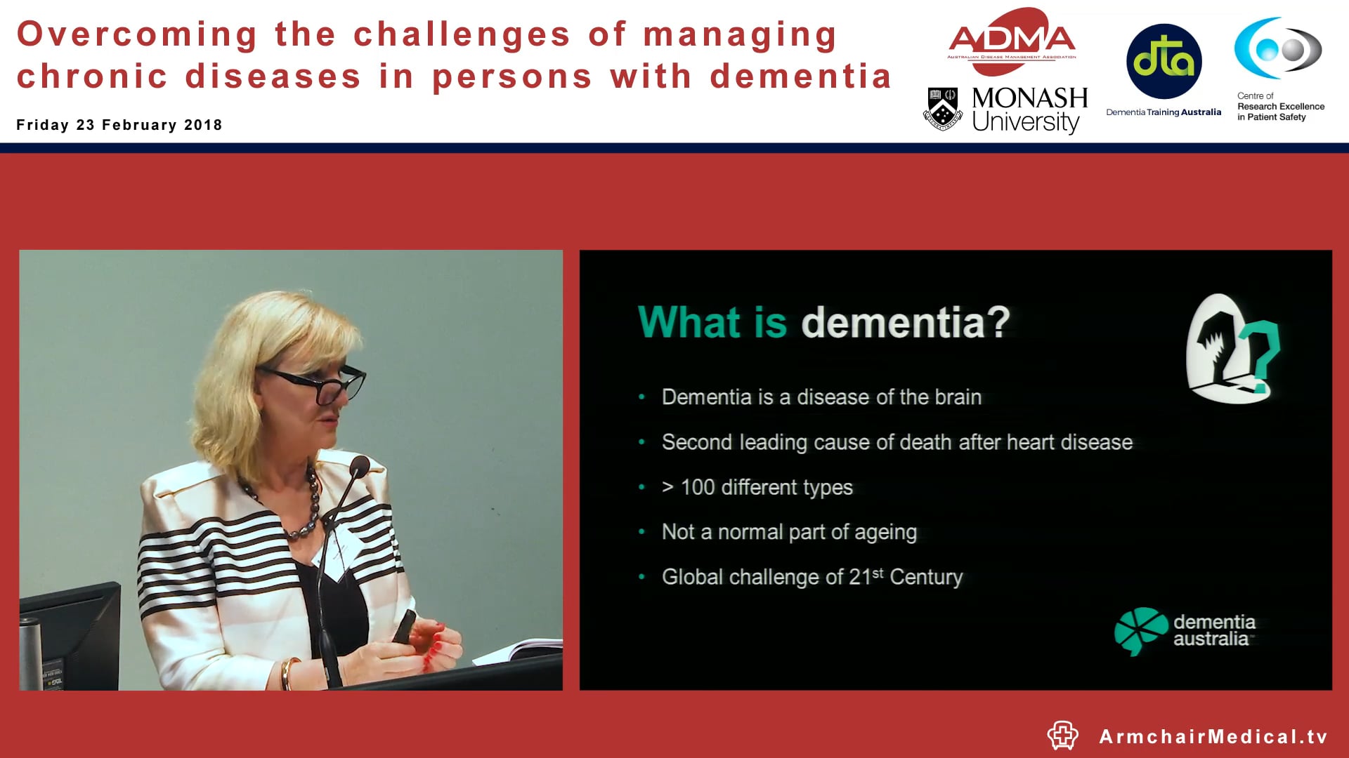 Promoting dementia care Ms Maree McCabe Dementia Australia