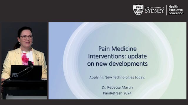 Pain Medicine Interventions Dr Rebecc...