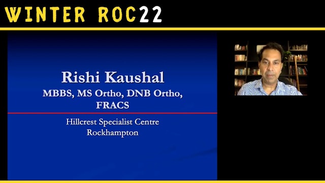 Common Orthopaedic conditions seem in GP practice Dr Rishi Kaushal
