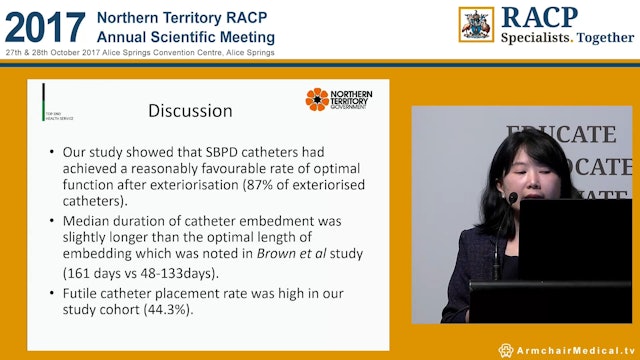 Outcomes of subcutaneously buried Peritoneal Dialysis Catheters at Royal Darwin Hospital Dr Thwe Thwe Soe