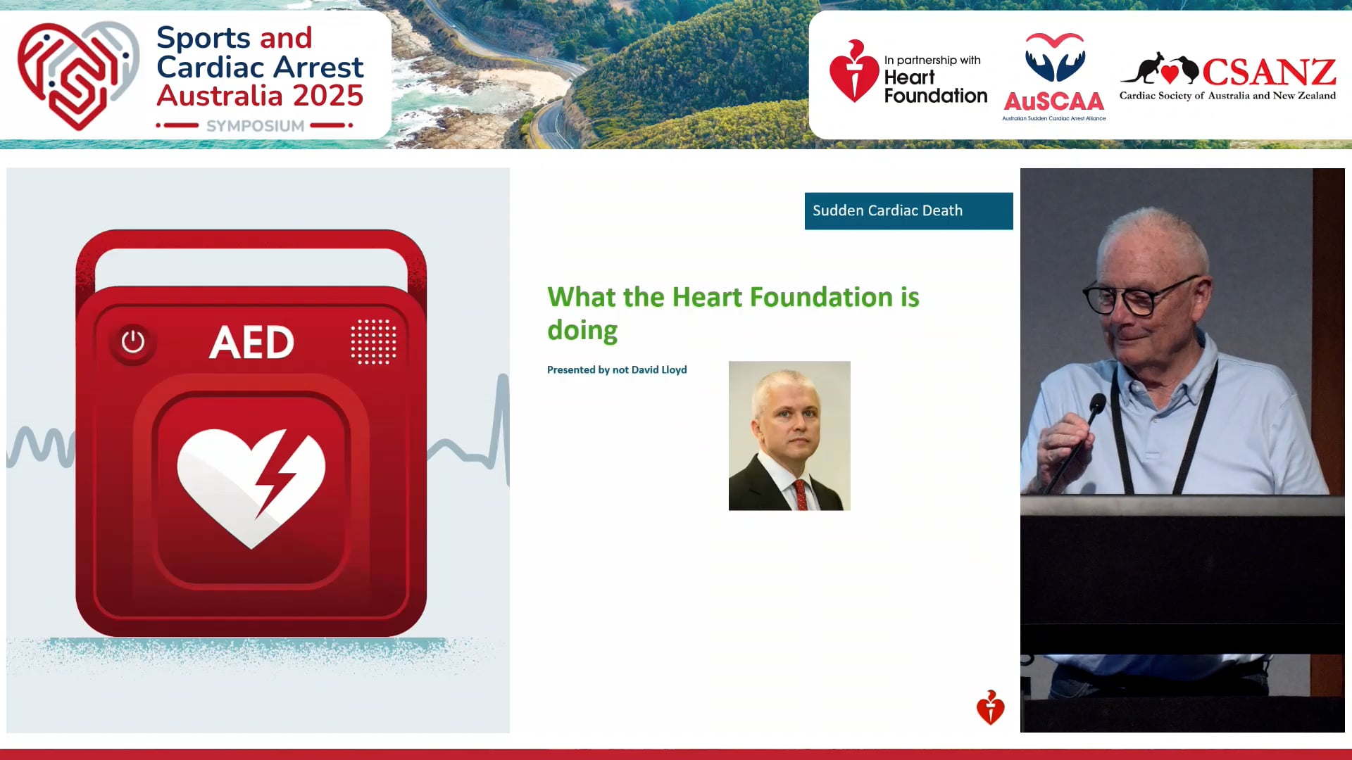 The Heart Foundation – joining the battle against cardiac arrest Prof Garry Jennings