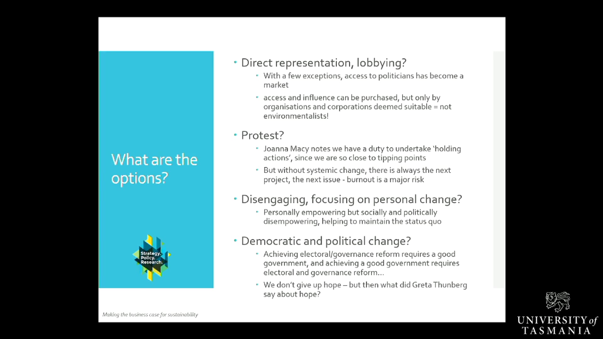 Engaging policy makers Phillip Harrington