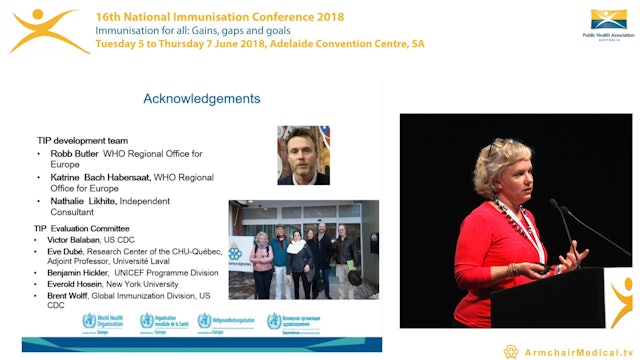 The WHO Tailoring Immunization Programmes approach Julie Leask