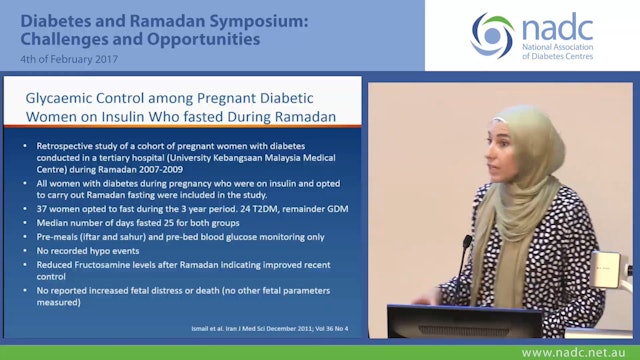 Ramadan, Diabetes and Pregnancy Dr Sarah Abdo