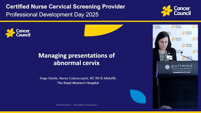 Managing presentations of abnormal ce...