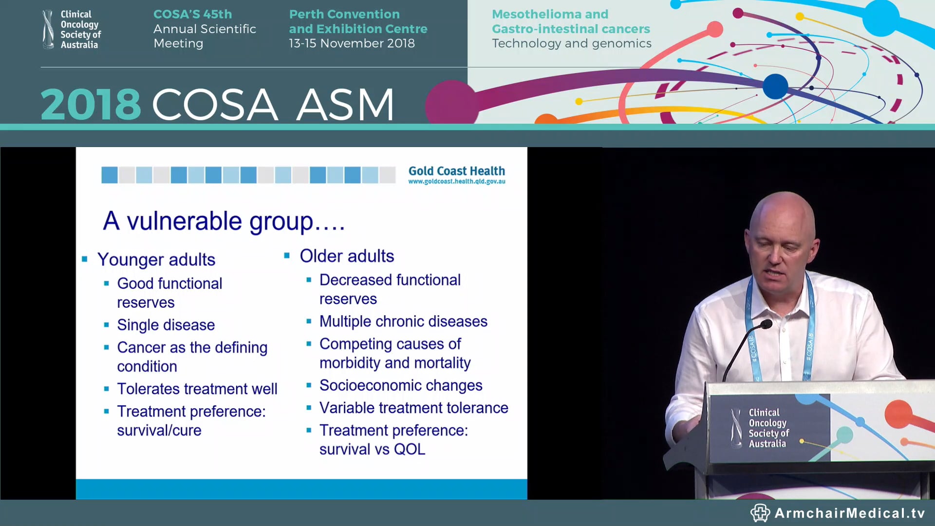 Anti-cancer therapy in the older patient - getting the dose right  - Michael Powell