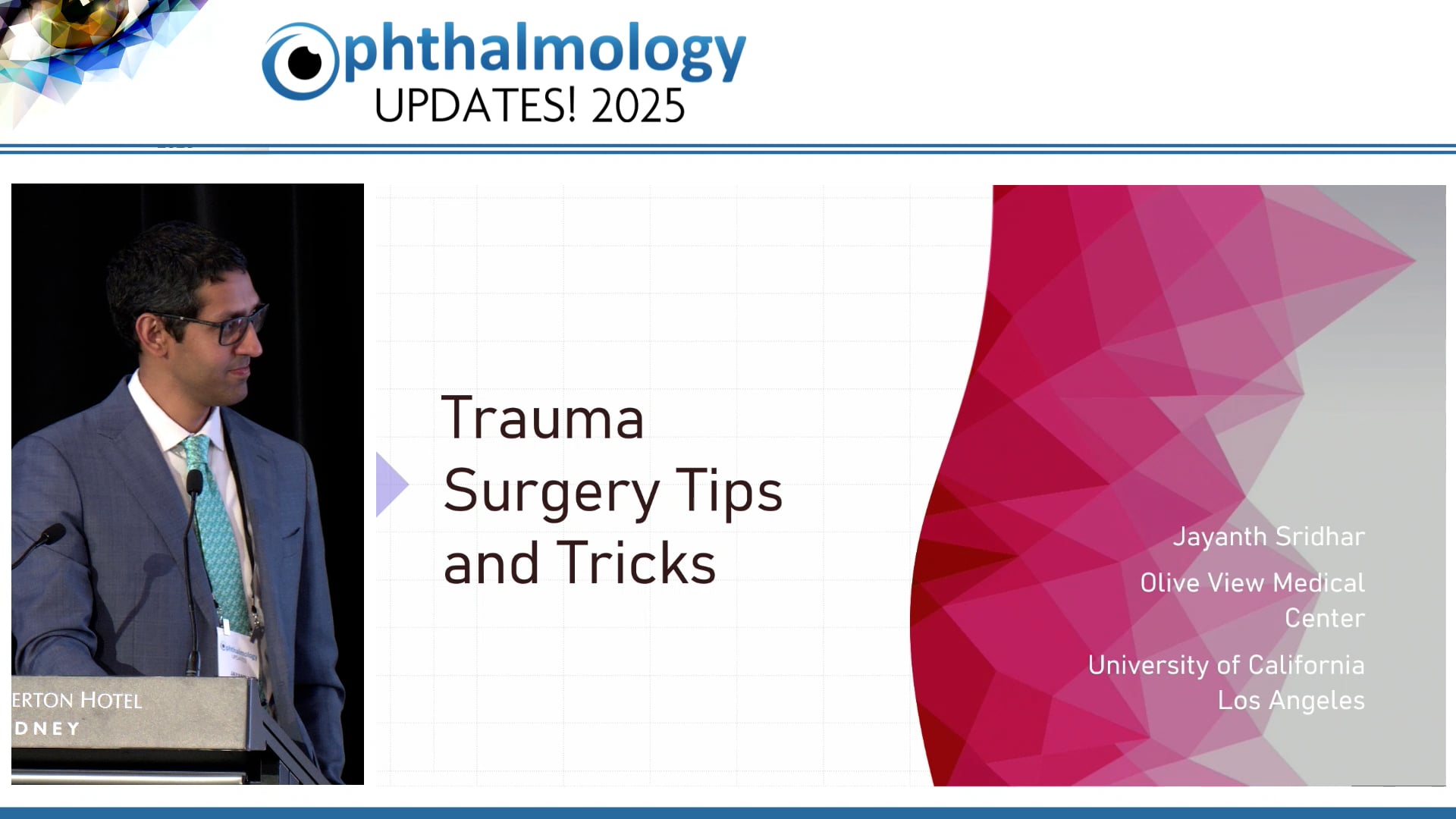 Ocular Trauma & Proliferative Vitroretinopathy Jay Sridhar