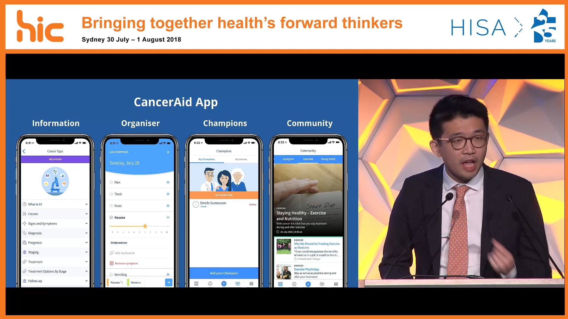 CancerAid An oncology digital companion for patient-reported outcomes with electronic health record integration Dr Zachary Tan