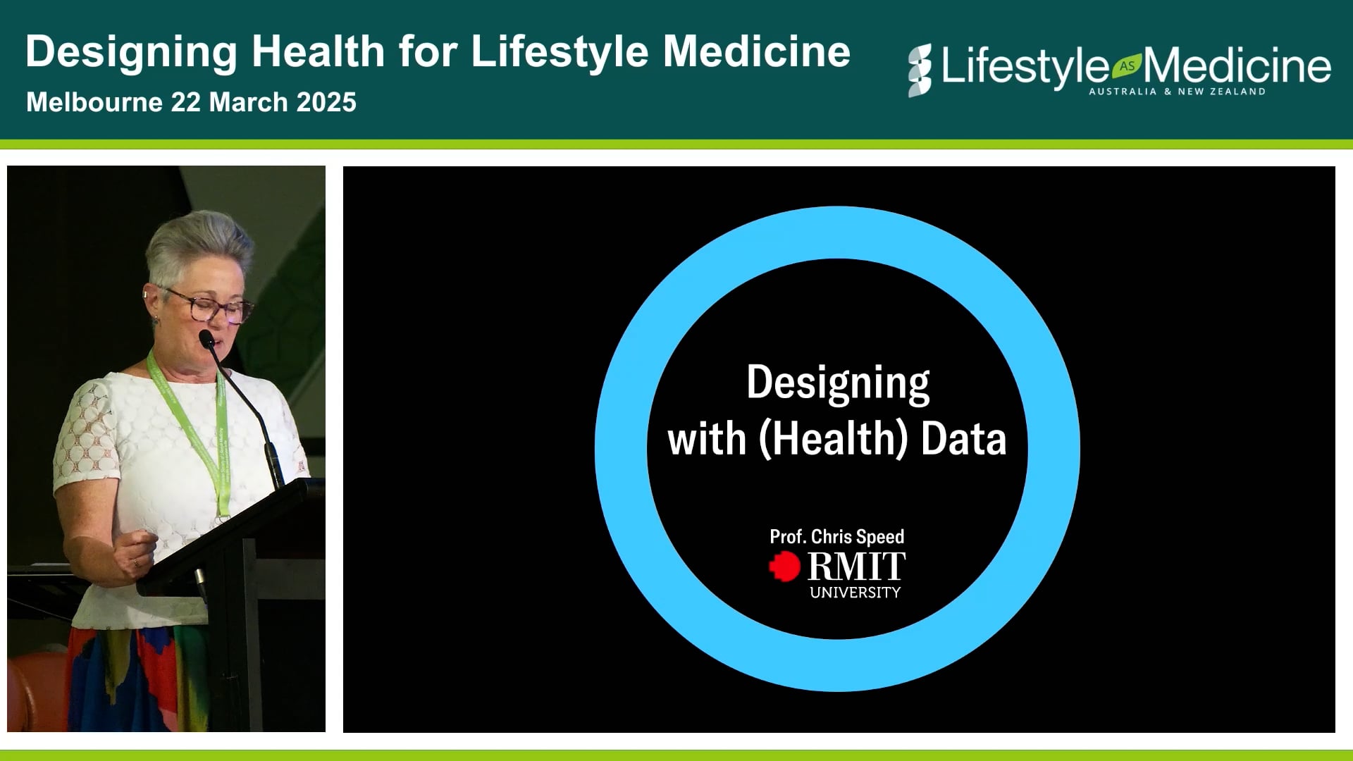 Designing with Data for Healthy Living Professor Chris Speed