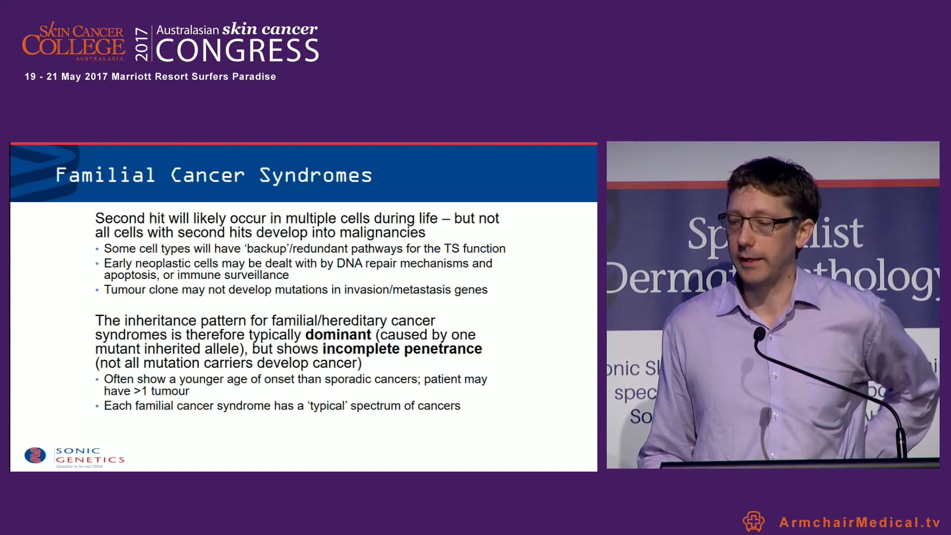 Genetic encounters with skin cancers Dr James Harraway Sonic Genetics