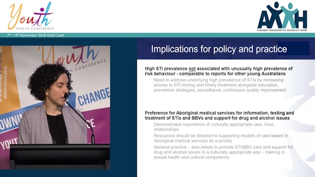 GOANNA Survey factors underlying STIs BBVs in Aboriginal young people Dr Salenna Elliott Senior Research Fellow And Public Health Registrar South Australian Health and Medical Research Institute
