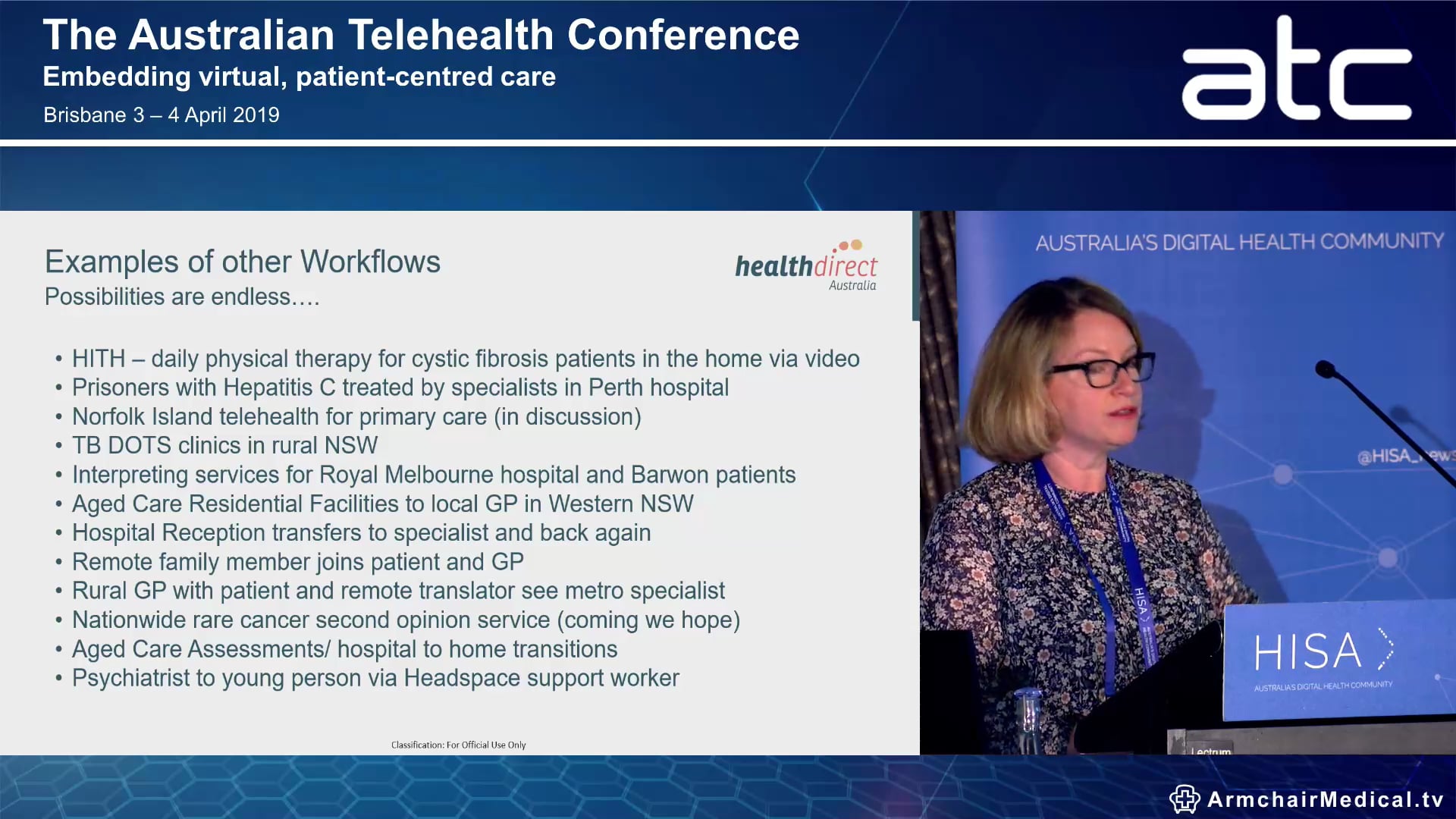 Why workflows matter for a national eco-system Jo Hughes Video call Service Manager, Healthdirect