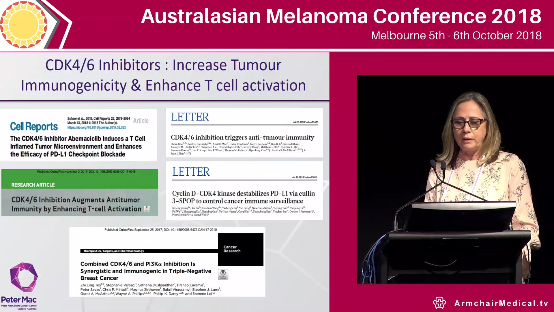 The potential of CDK4 inhibition in anti-melanoma therapy Karen Shepperd