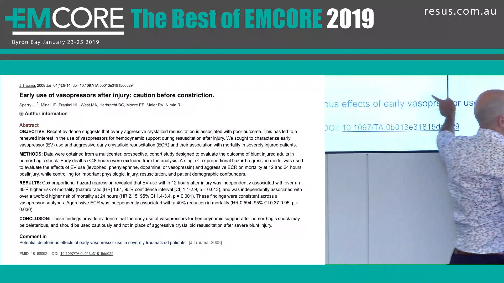 When to give Inotropes in Trauma Andrew Perry