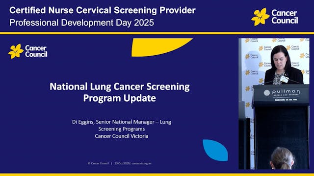 Lung Cancer Screening Update Di Eggins