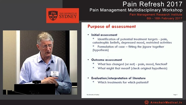 Assessment of Pain 2017 Professor Michael Nicholas