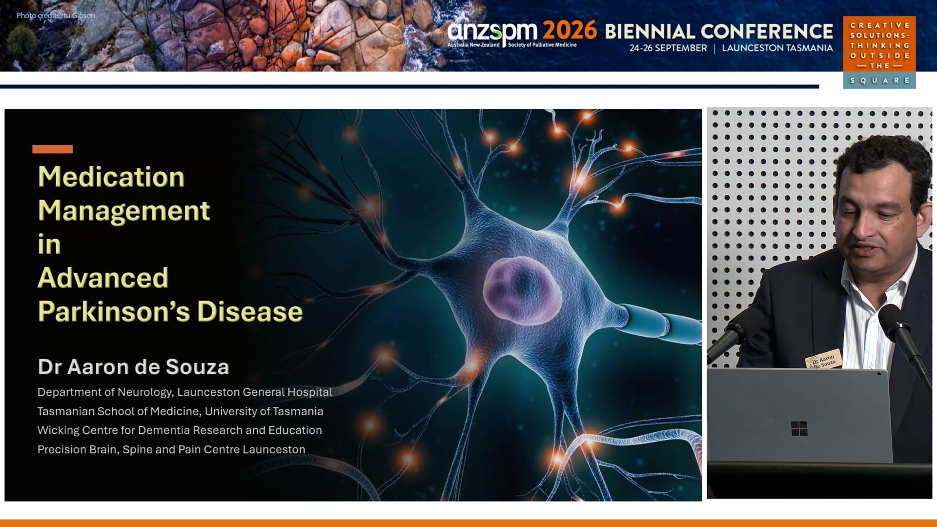 Medication management in advanced Parkinson's Disease Dr Aaron de Souza