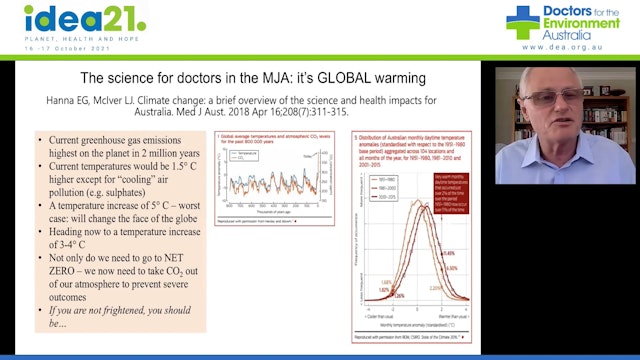A personal perspective on climate and health Prof Nick Talley