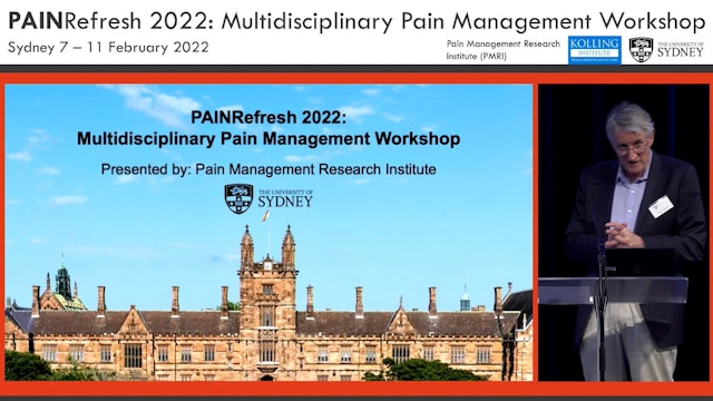 Monday - Global Burden of Disease - The Impact of Pain Prof. Fiona Blyth