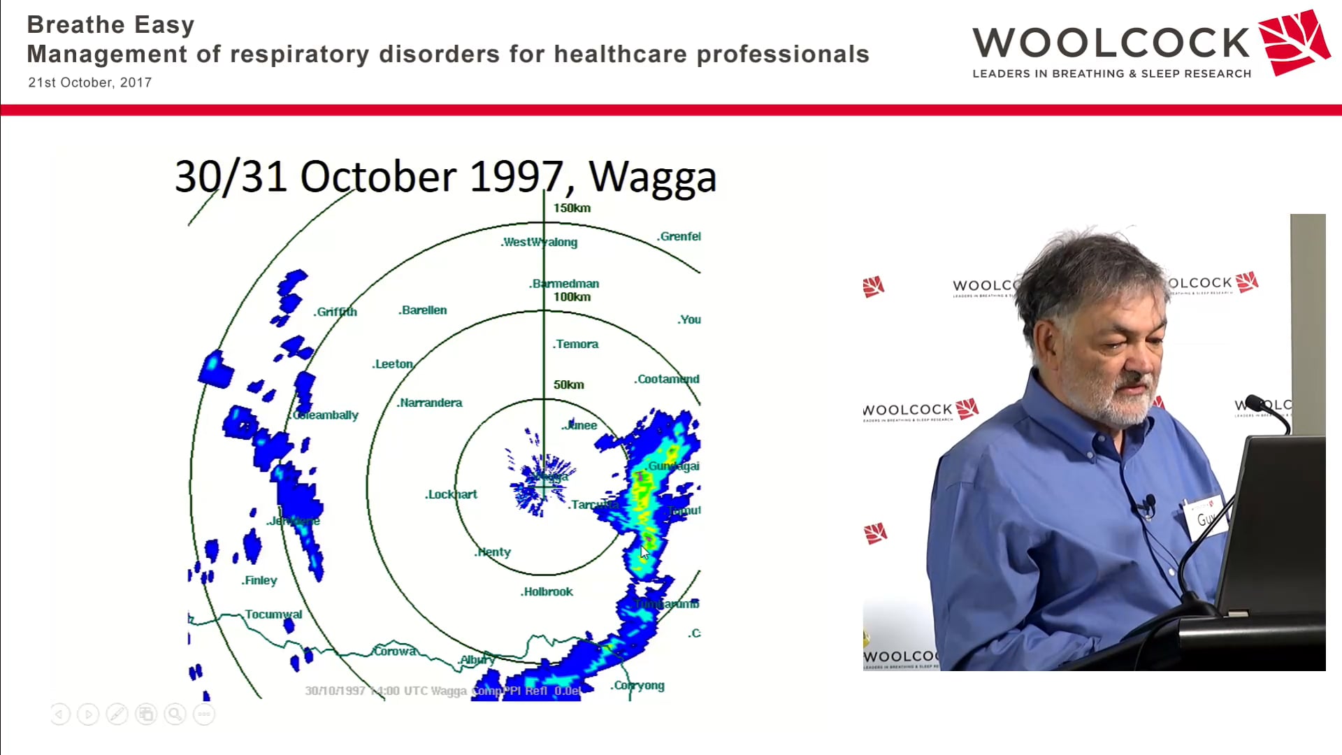 Asthma epidemics associated with thundertorm outflows Prof Guy B Marks