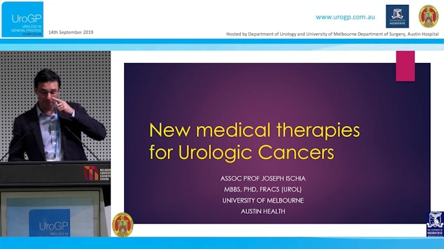 New medical therapies for urological cancers Assoc Prof Joseph Ischia
