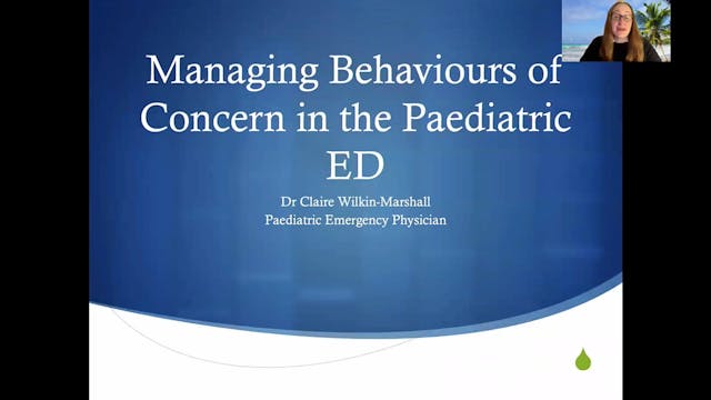 Managing Behaviours of Concern in the...