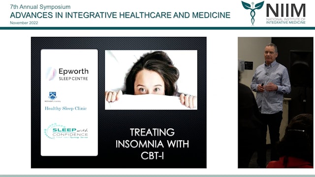 Treating insomnia with CBT-i Dr Frank Cahill