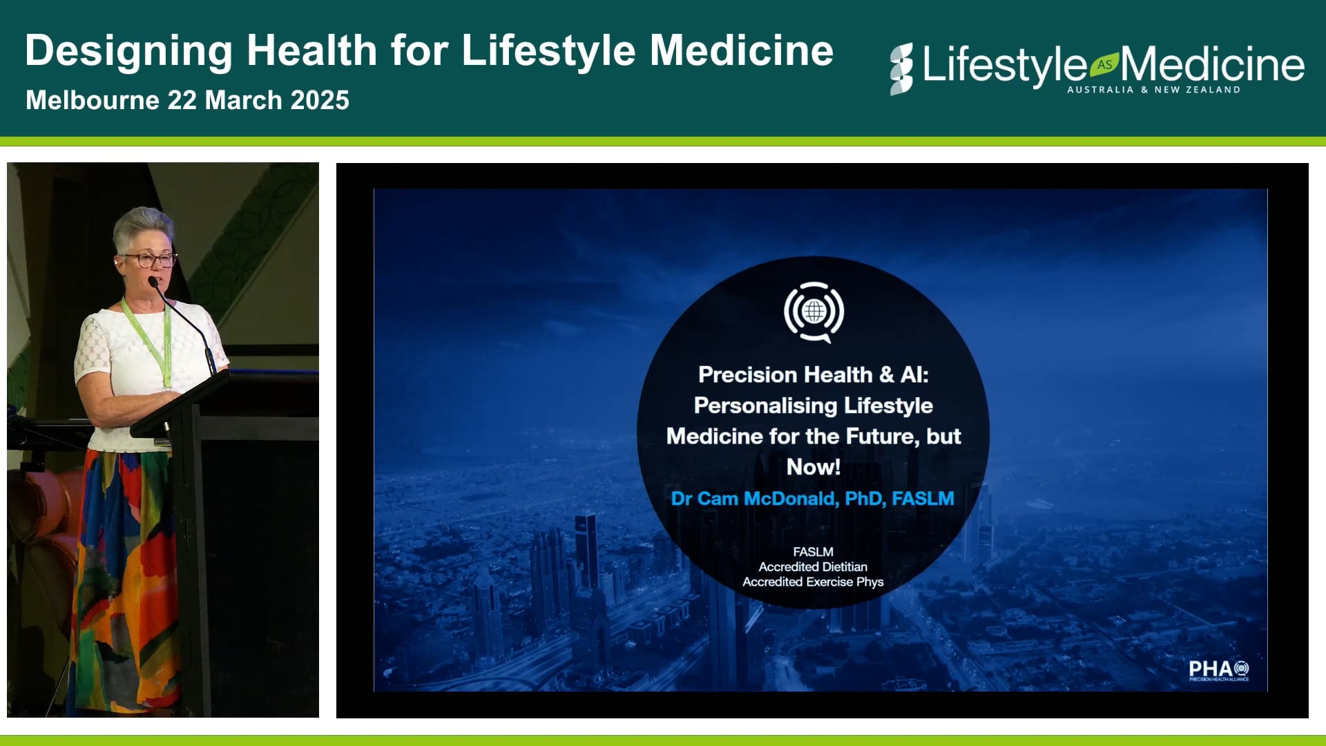 Precision Health & AI - Personalising Lifestyle Medicine for the Future, but Now Dr Cam McDonald