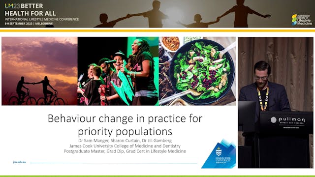 Behaviour change for priority populat...