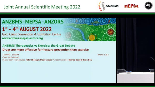 ANZBMS Therapeutics vs Exercise the G...