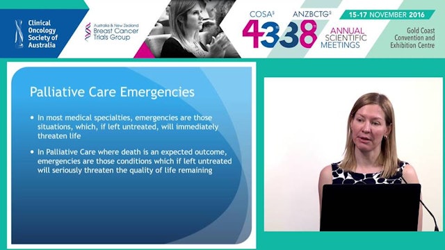 Palliative care emergencies Dr Nicola Morgan