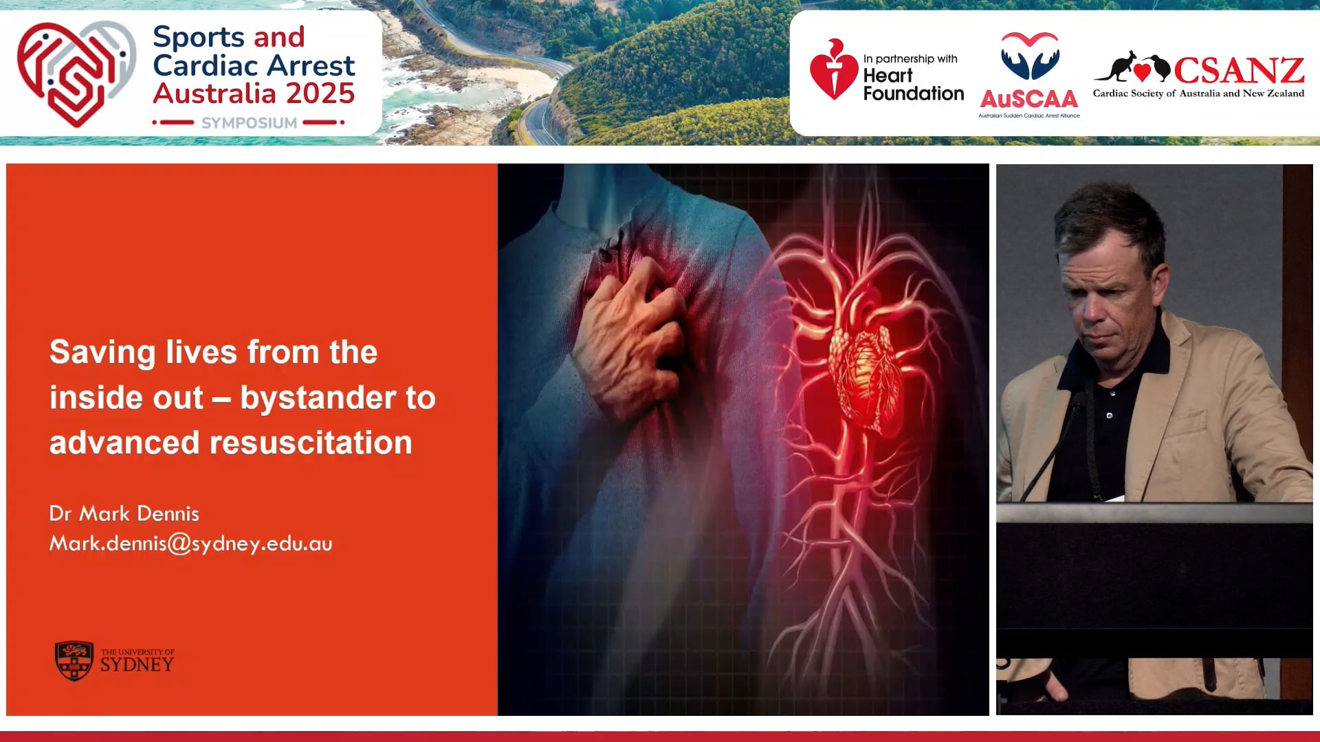 Saving lives from the inside out – bystander to advanced resuscitation Prof Mark Dennis