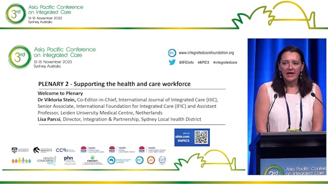 PLENARY 2 - Supporting the health and care workforce