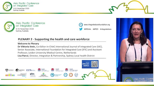 PLENARY 2 - Supporting the health and...