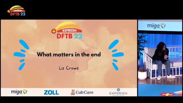 What matters in the end Liz Crowe
