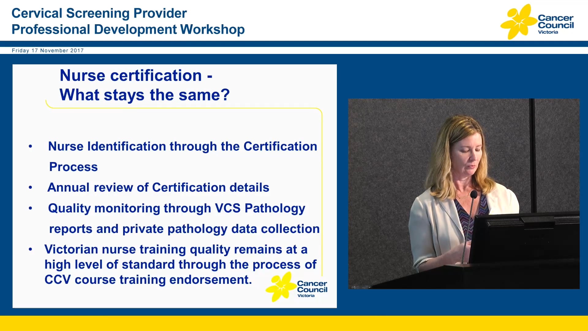 Nurse Certification Clare O'Reilly