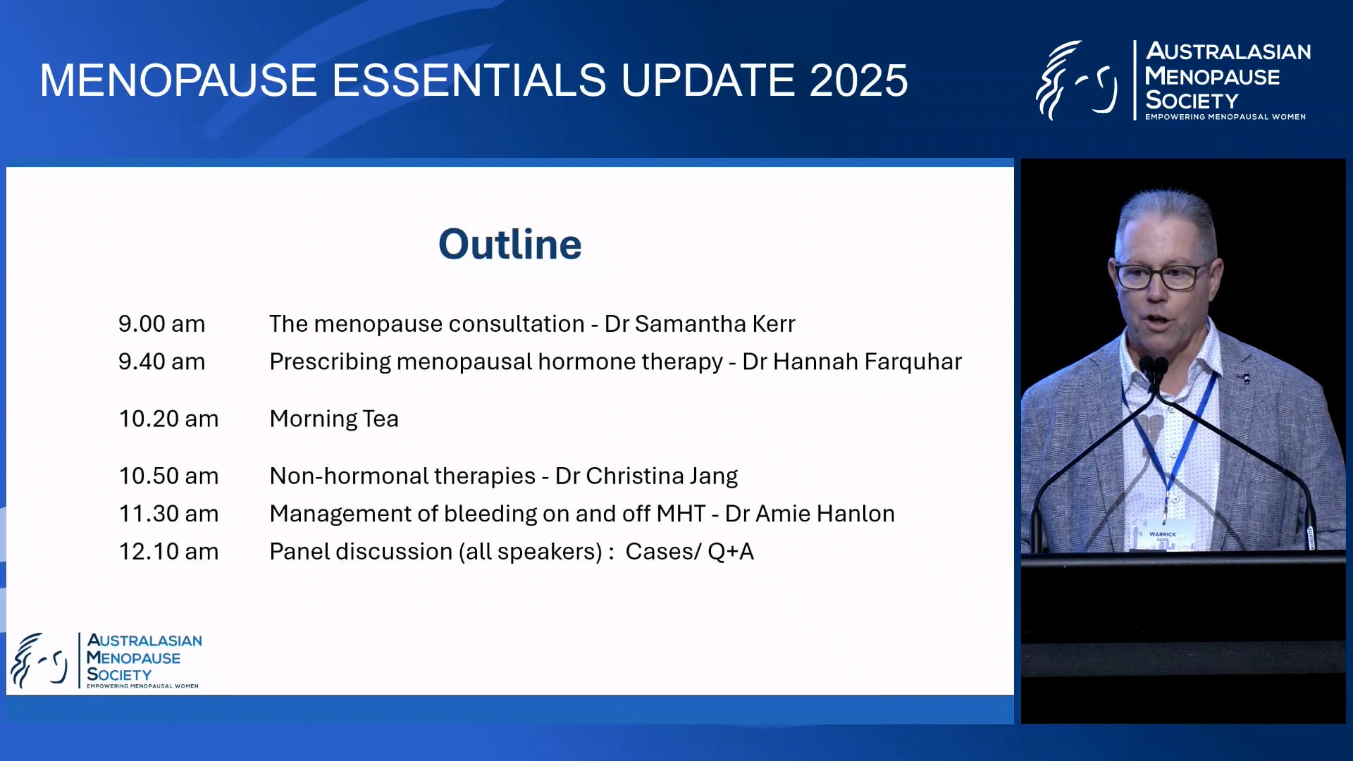 The menopause consultation Dr Samantha Kerr