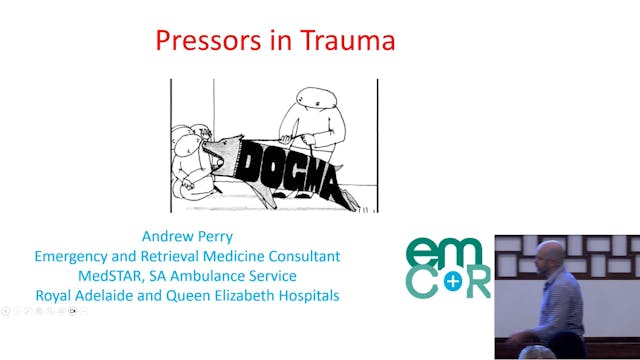 Pressors in Trauma Dr Andrew Perry