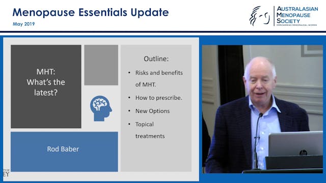 MHT What's the latest Prof Rod Barber