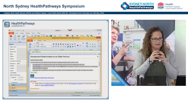 Technical writing and development of health pathways