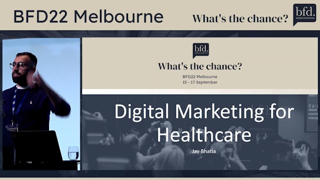 Digital Marketing and Brand Building with the aim at growth and long term patient retention with improve continuity of care Jay Bhatia