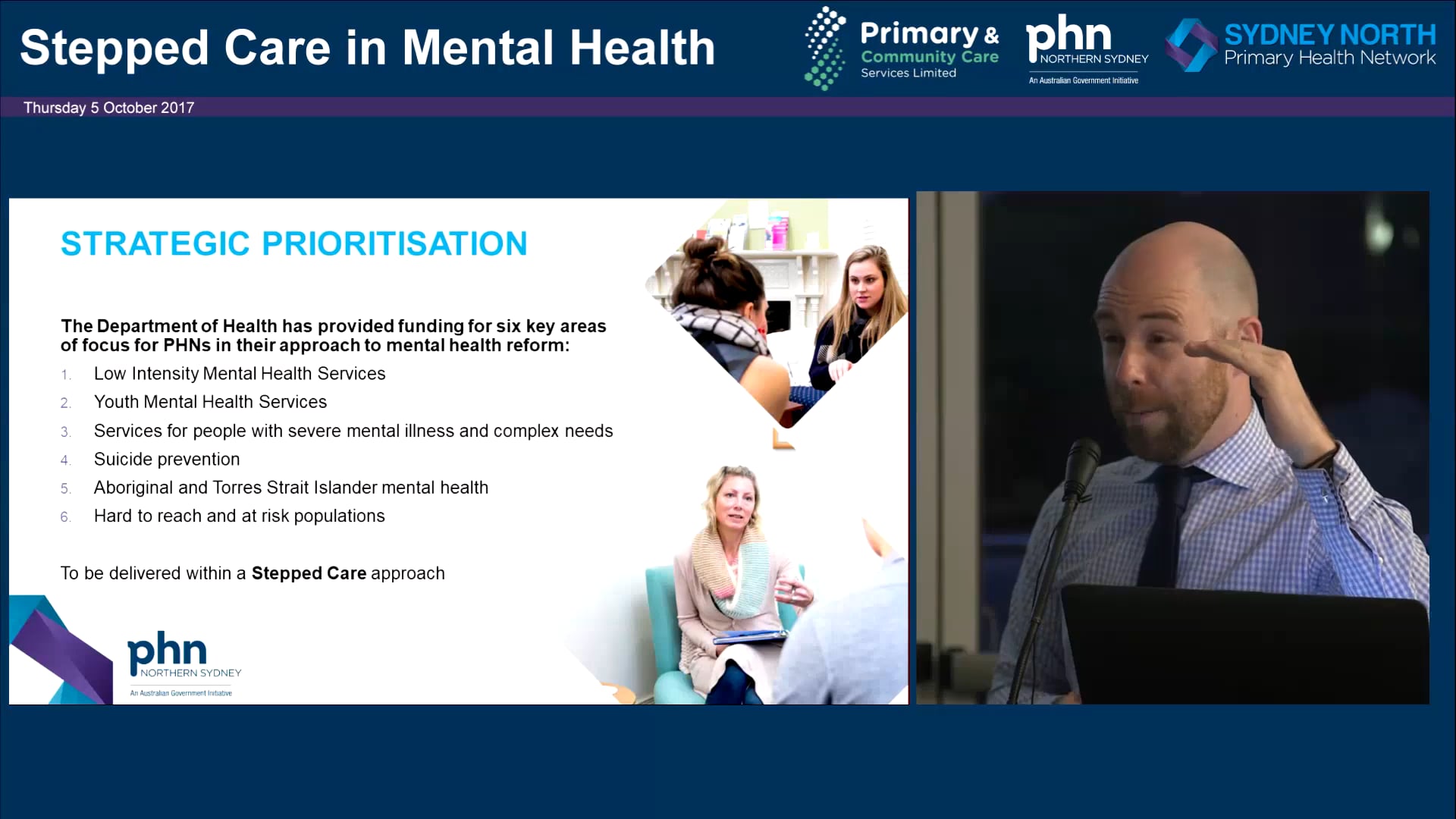 PCCS Provider Information Session and the Stepped Care Model David Grant General Manager Commissioning and Partnerships