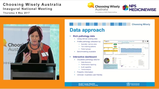Managing the demand and improving the quality use of pathology testing at Gold Coast Health. Therese Kelly - Choosing Wisely Pathology Project Manager, Gold Coast Health
