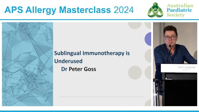 Sublingual Immunotherapy is Underused...