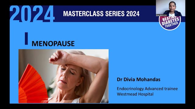 Diabetes in menopause Dr Diva Mohandas