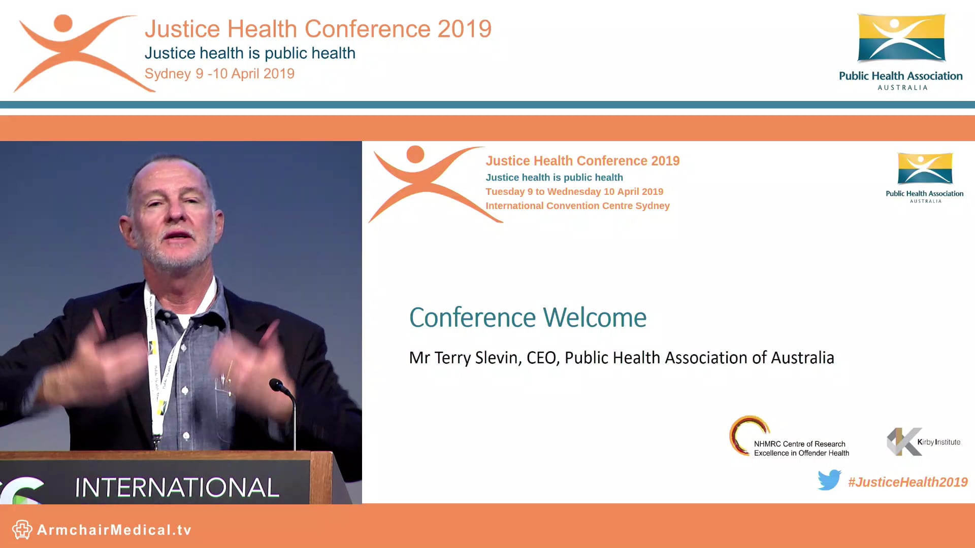 Welcome to conference Adj Prof Terry Slevin