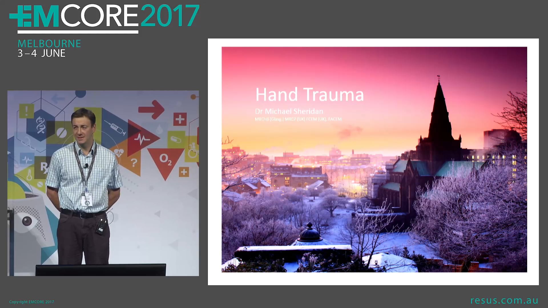 Hand Trauma Dr Michael Sheridan Emergency Director Geelong Hospital