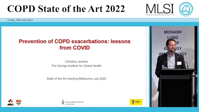 Prevention of COPD exacerbations lessons from COVID Prof Christine Jenkins